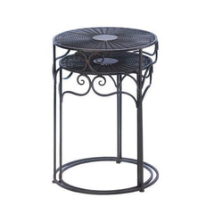 Umber Wicker Round Nesting Tables