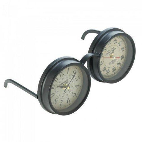 Vintage Spectacles Tabletop Clock (pack of 1 EA)