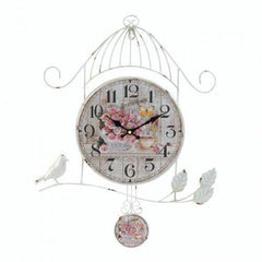 Birdcage Country Rose Wall Clock (pack of 1 EA)