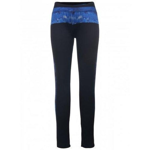 Stylish High-Waisted Printed Slimming Women's Yoga Pants - Black One Size(fit Size Xs To M)