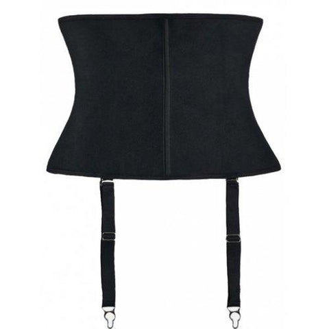 Strapless Waist Training Corset With Strap - Black L