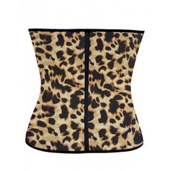 Leopard Underbust Three Hooks Corset - Leopard 2xl