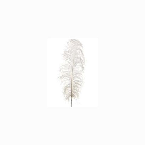 34" Luxurious White Ostrich Feather Decorative Spray Craft Pick
