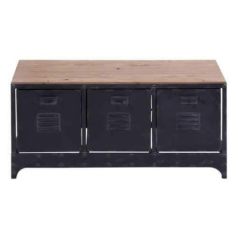 Wood Metal Storage Bench 3 Handcrafted Accent Furniture