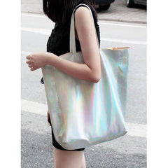 Hologram PU Shopper