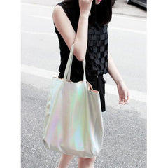 Hologram PU Shopper