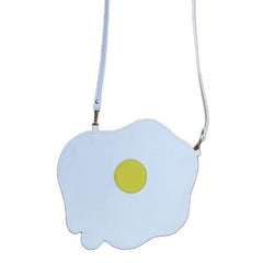 White Cute Poached Egg Body Bag