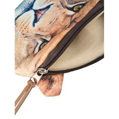 Fierce Lion Pattern Coin Purse