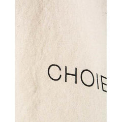 Beige Letter Print Shopping Bag
