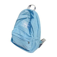 Blue Lightwash Embroidery Letter Classic Backpack