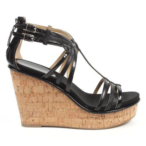 Black 10 US - 41.5 EUR Nine West Womens Espadrille Wedge Sandal NWROMANCING BLK MULTY