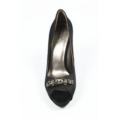 Black 10 US - 41.5 EUR Nine West Womens Pump Open Toe PTLYNNROSE BLACK