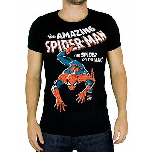 Black XL Marvel Comics mens T-shirt The Amazing Spiderman