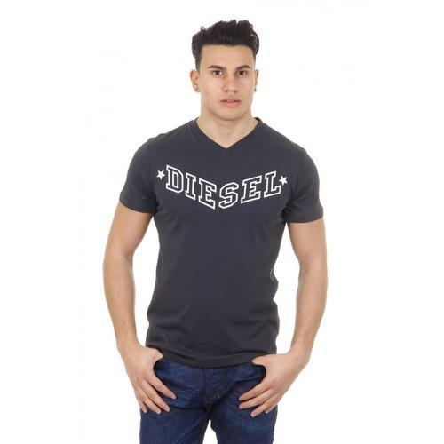 Dark Grey S Diesel mens t-shirt T-KRITIL 00SDG0 R091B 93R