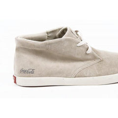 Beige 43 EUR - 10 US Coca Cola mens ankle boot CCA0526 KRUNNER MIX CREAM