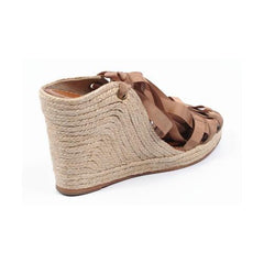 Beige 41 EUR - 11 US Sebastian Milano ladies sandal 4212 GROS G TABACCO