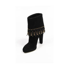 Black 36 EUR - 6 US Sebastian Milano ladies ankle boot S3982 CAMOSCIO ML NERO