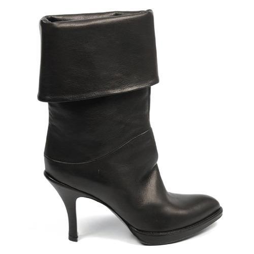 Black 36 EUR - 6 US Sebastian Milano ladies ankle boot 4037 BLACK LOS ANGELES NERO