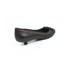 Black 36 EUR - 6 US Sebastian Milano ladies pump S1950 FUME NERO+OTTONE GAV