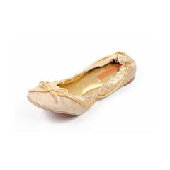 Beige 37 EUR - 7 US Max Azria ladies ballerina MA-LANGRU GOLD