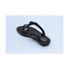 Black 36 EUR - 6 US (241mm) Tods ladies flat sandal XXW0II0A120ATSB999