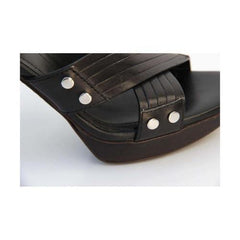 Black 36 EUR - 6 US (241mm) Tods ladies sandal XXW0JA05730D90B999