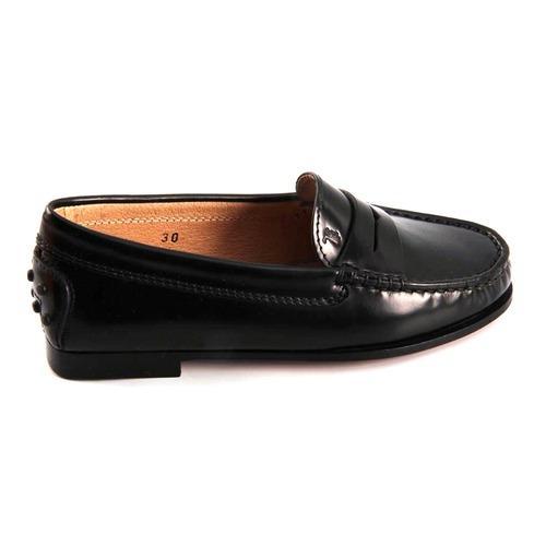 Black 30 EUR - 12 US Tods kids mocassin UXC0HG00640CBMB999