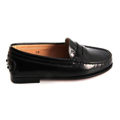 Black 30 EUR - 12 US Tods kids mocassin UXC0HG00640CBMB999