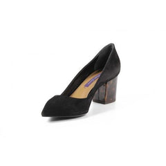 Black 36 EUR - 6 US Ralph Lauren Womens Pump INES CALFSUEDE BLACK