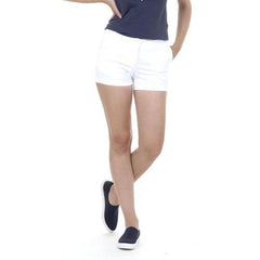 White 40 EUR - 4 US Fred Perry Womens Shorts 31512075 9100
