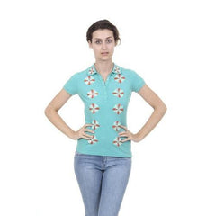 Light Blue S Fred Perry Womens Polo 31162313 0031