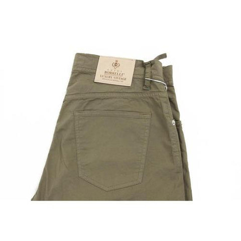 Green 34 EUR - INT. L Luigi Borrelli Mens Trousers 340 PP 27