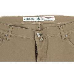Beige 30 EUR - INT. S Luigi Borrelli Mens Trousers 340 PX 74