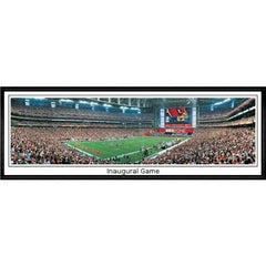 Arizona Cardinals Inaugural Game" - 13.5"x39" Standard Black Frame"