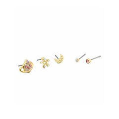 Nude Jewel Planet Moon And Star Earring Pack
