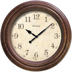 Westclox 10" Realistic Woodgrain Wall Clock (pack of 1 Ea)