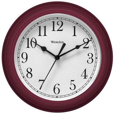 Westclox 9" Decorative Wall Clock (red) (pack of 1 Ea)