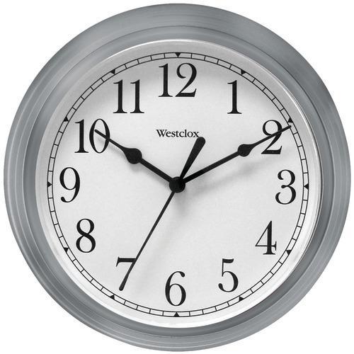 Westclox 9" Decorative Wall Clock (gray) (pack of 1 Ea)