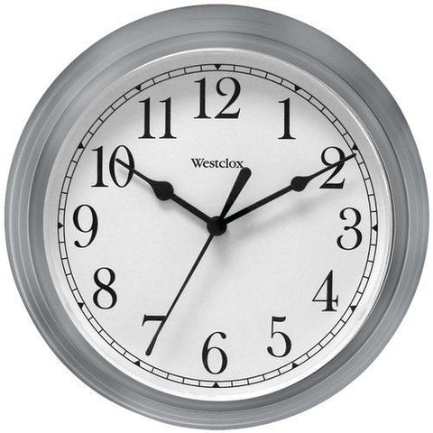 Westclox 9" Decorative Wall Clock (gray) (pack of 1 Ea)