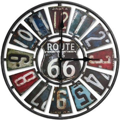 Springfield 22" Oversized Heirloom Clock (route 66 License Plate) (pack of 1 Ea)