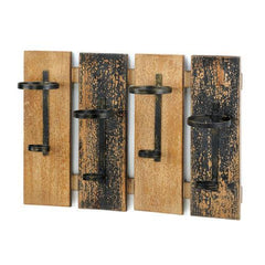 Rustic Wall Mounted Wine Rack