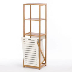 Bamboo Hamper Storage Shelves