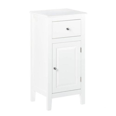 Lakefront White Side Table