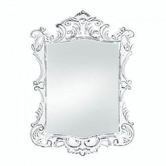 Regal White Distressed Wall Mirror (pack of 1 EA)