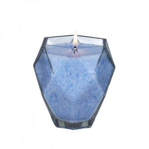 Blue Topaz Jewel Glass Candle (pack of 1 EA)