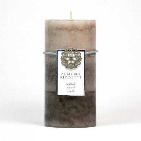 Almond Biscotti Pillar Candle 3x6 (pack of 1 EA)