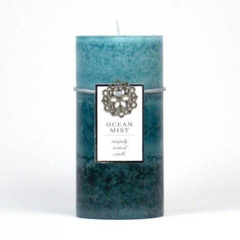 Ocean Mist Pillar Candle 3x6 (pack of 1 EA)