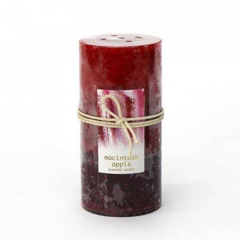 Macintosh Apple Pillar Candle 3x6 (pack of 1 EA)
