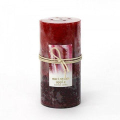 Macintosh Apple Pillar Candle 3x6 (pack of 1 EA)