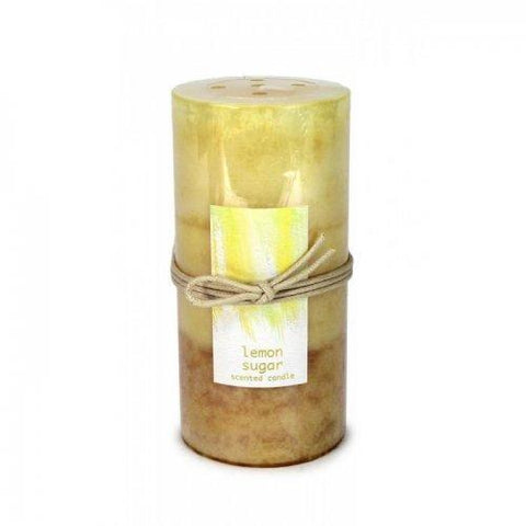 Lemon Sugar Pillar Candle 3x6 (pack of 1 EA)